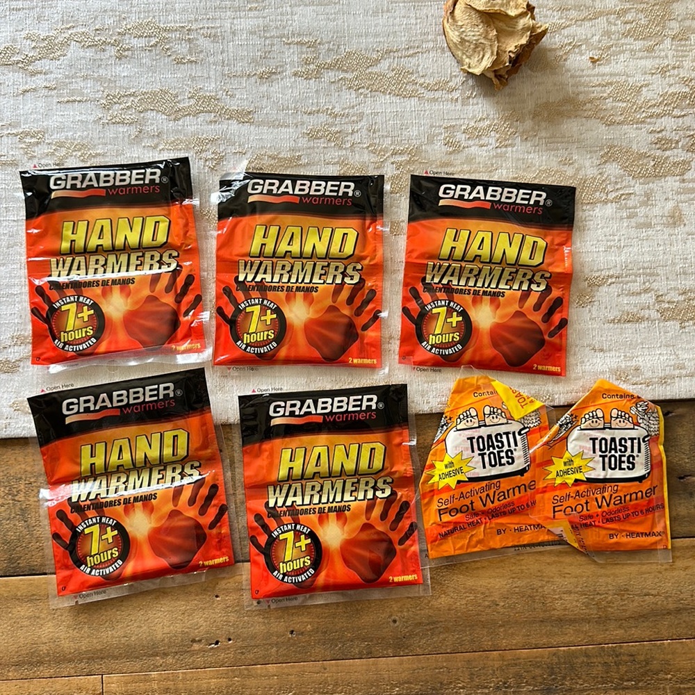 Hand Warmers and Foot warmers.